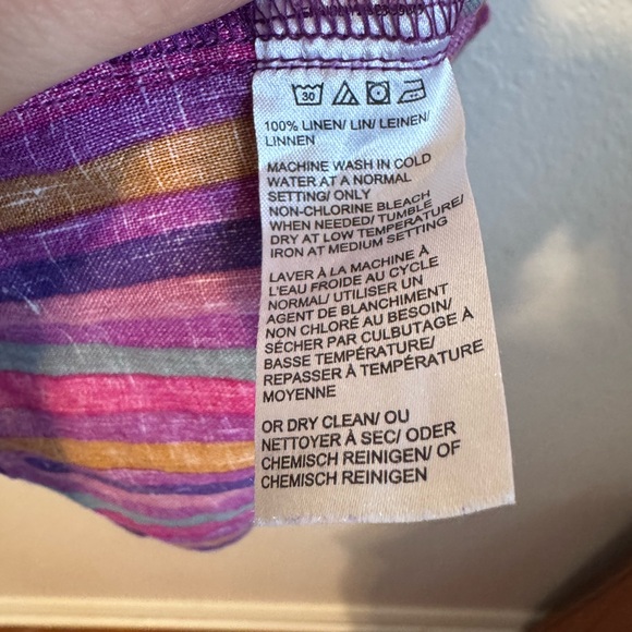 Lord and Taylor small tank top blouse stripes - Picture 4 of 5